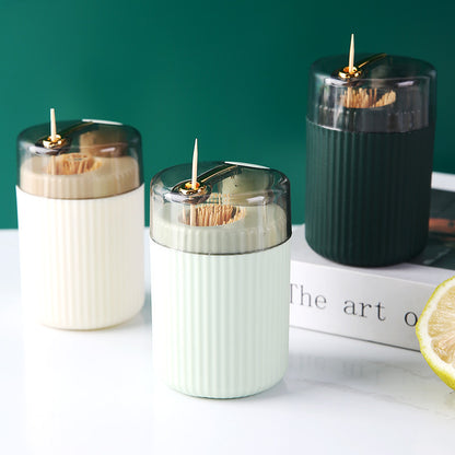 Push-Type Automatic Pop-Up Toothpick Dispenser – Creative Electroplated Storage Box for a Stylish Living Room Touch