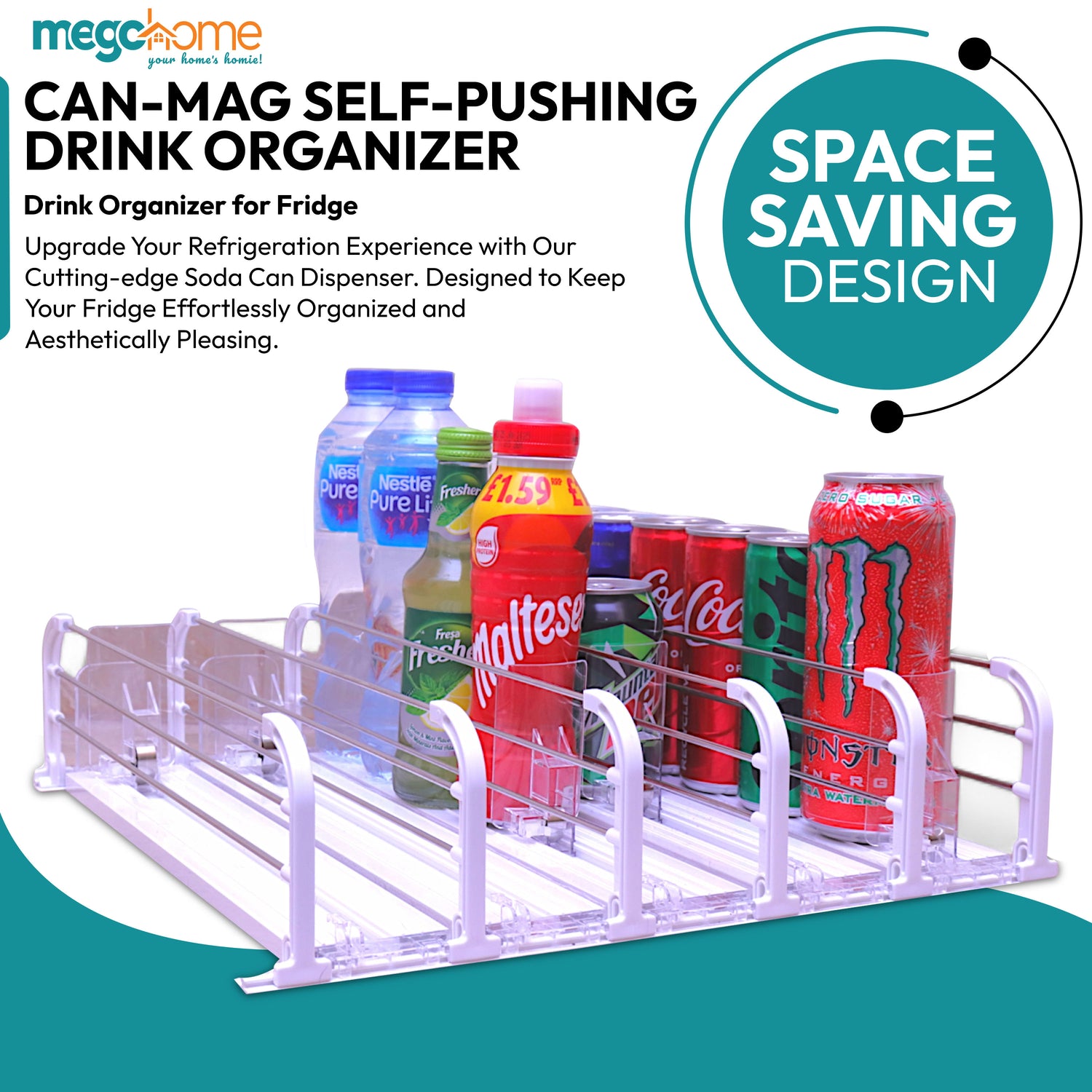 Drink Organizer for Fridge